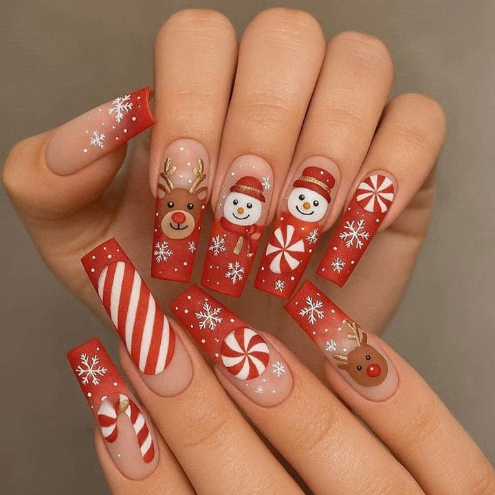 Festliches 3D Holiday Nagelkunst Set Karnz