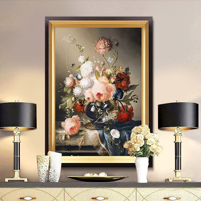 Vintage Blumen Dekorative Kunst