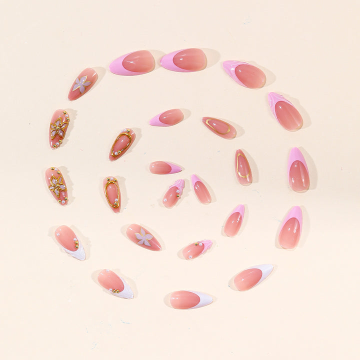 Luxus 3D Blumen Nagelkunst Set Karnz