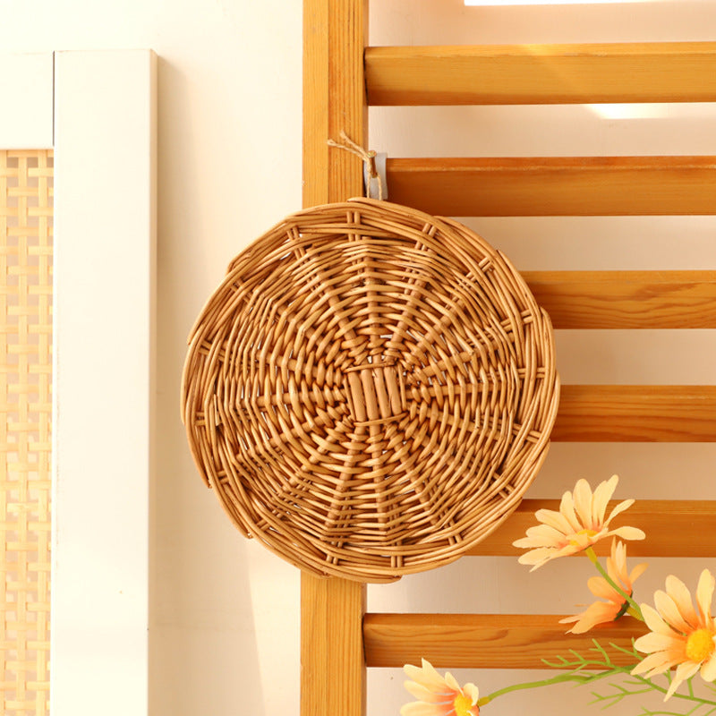 Dekorative Wandplatte Aus Geflochtenem Rattan Karnz