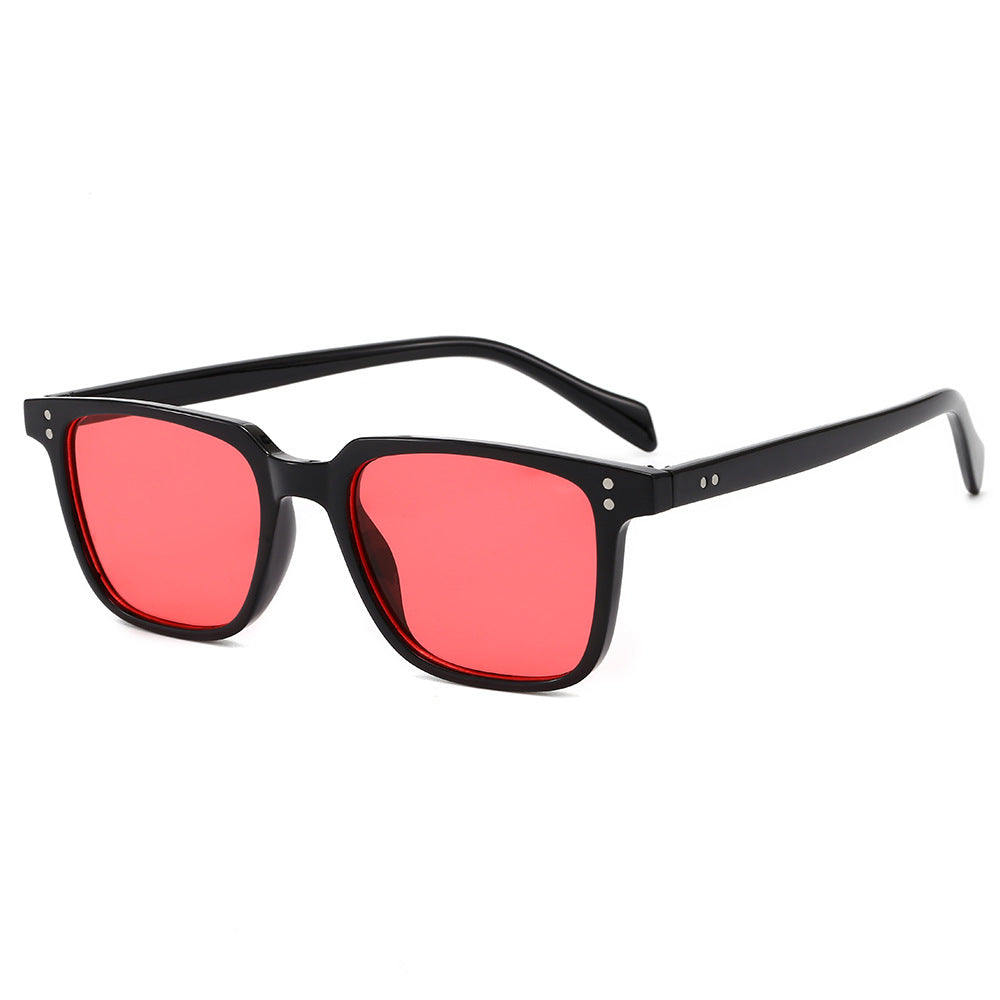 Damen modische quadratische Sonnenbrille mit einzigartigen Gläsern Karnz