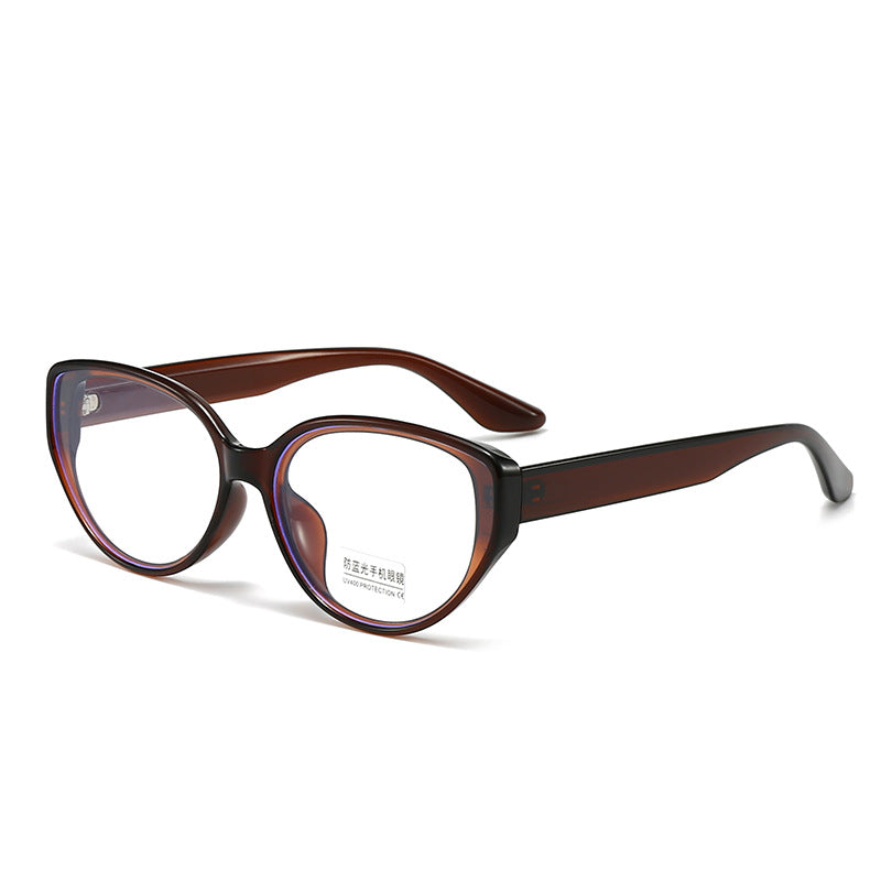 Damen Cat-Eye Brille mit transparentem Rahmen Karnz