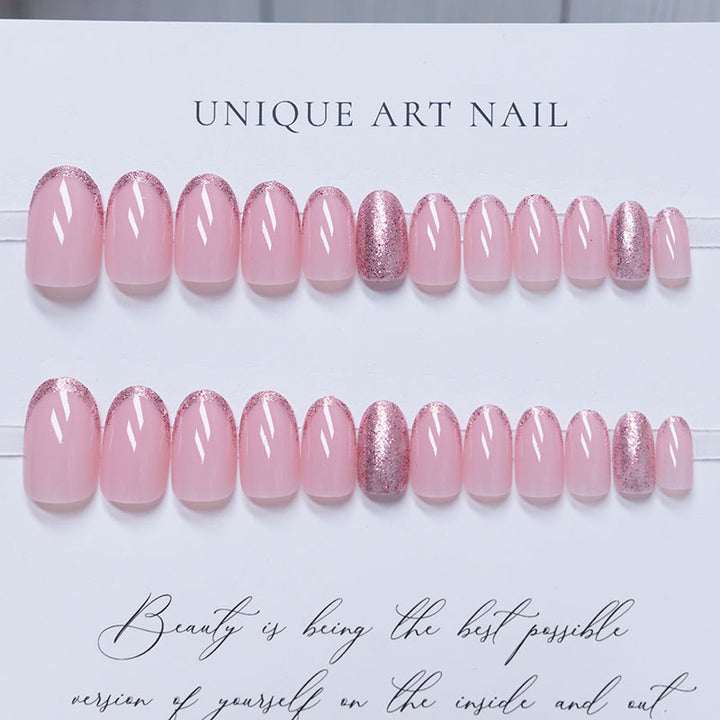 Glitzer Ombre Nagelverlängerungen
