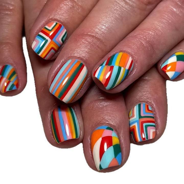 Künstlerisches Multi-Pattern Nagelkunst-Set Karnz