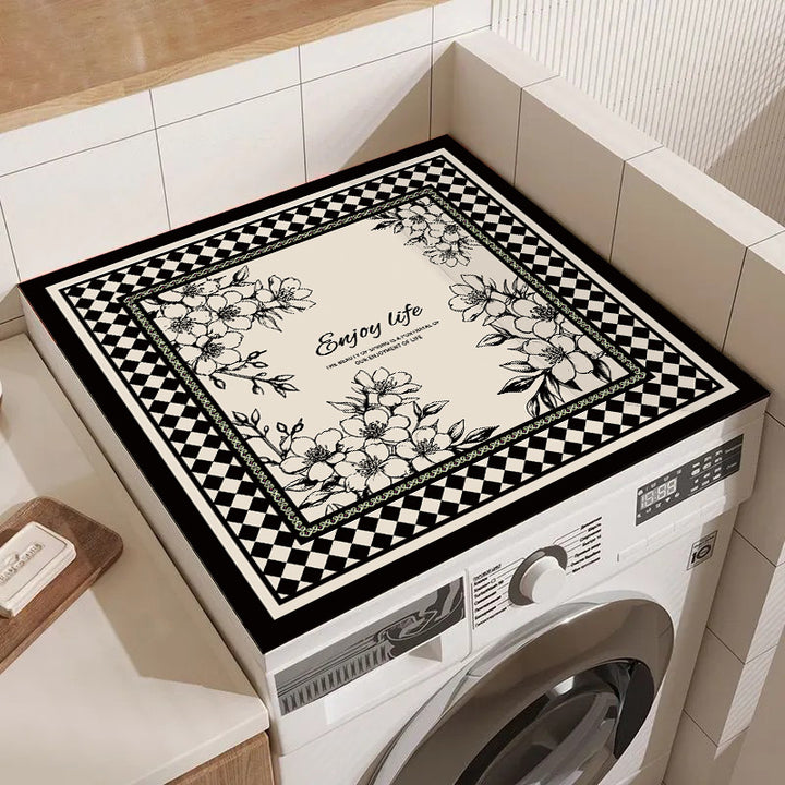 Vintage Floral Decorative Laundry Mat Karnz