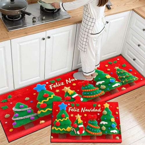 Festliche Weihnachts Küchenmatte Karnz