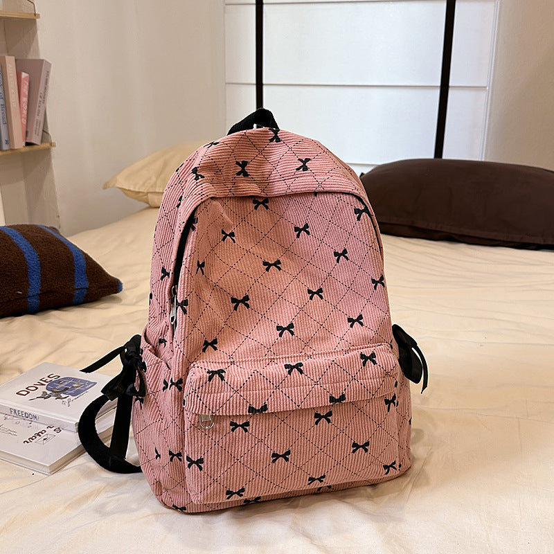 Gestepptes Rucksack mit Schleifendetail