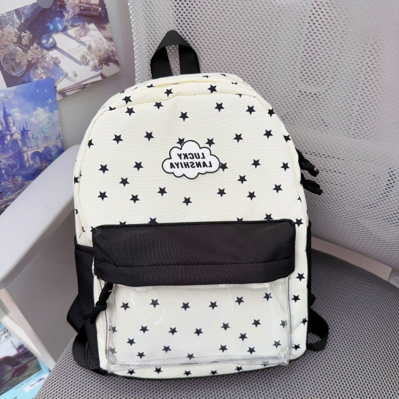 Bequemer Rucksack mit Sternmuster