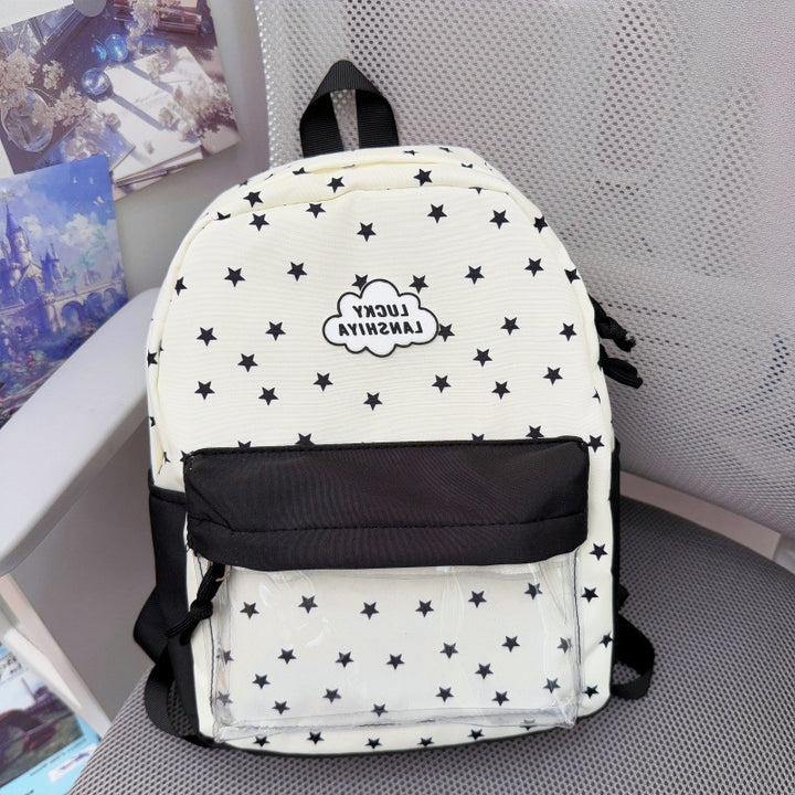 Bequemer Rucksack mit Sternmuster