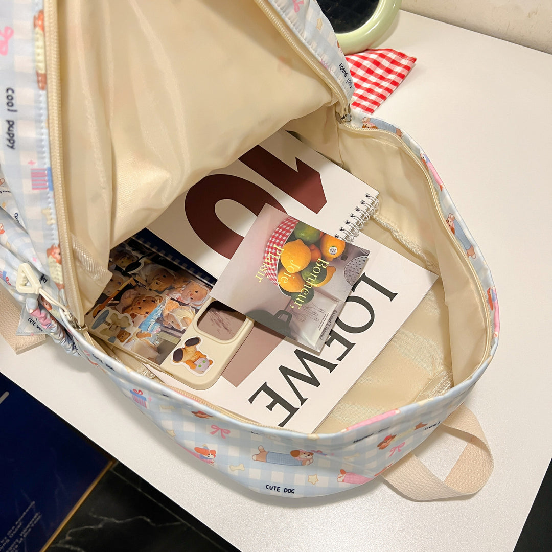 Niedlicher Rucksack mit Aufgesticktem Katzenmotiv Karnz