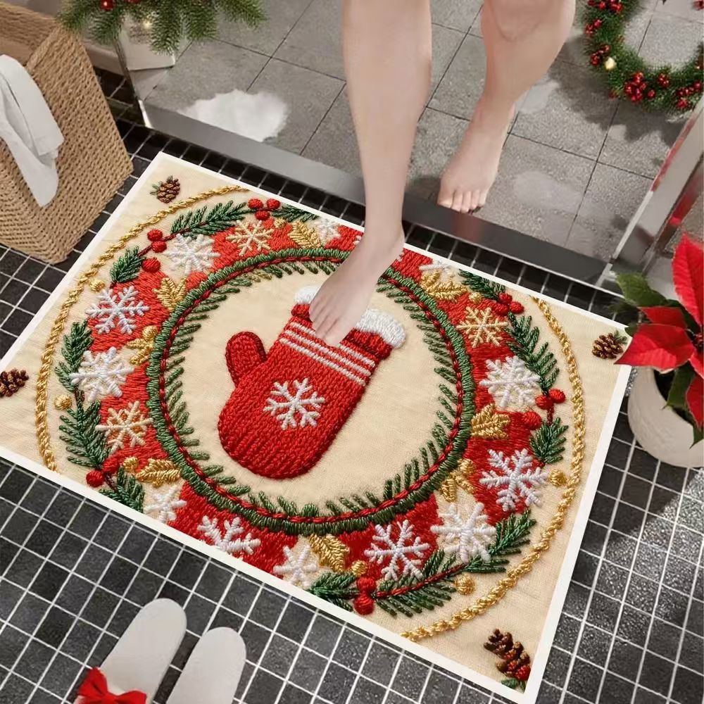 Dekorativer Weihnachts Fußmatte