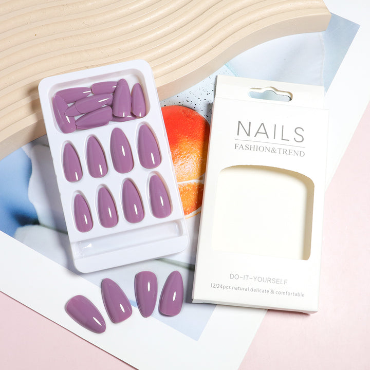 Premium DIY Mandel-förmiger Press-On Nagelset Karnz