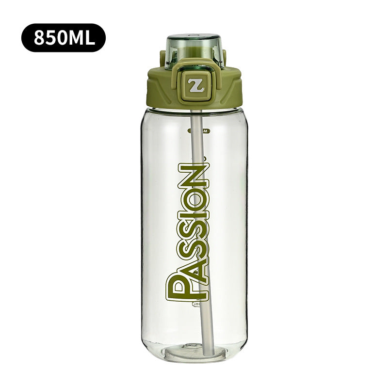 Damen Trinkflasche mit integriertem Messsystem und Flip-Top-Verschluss Karnz
