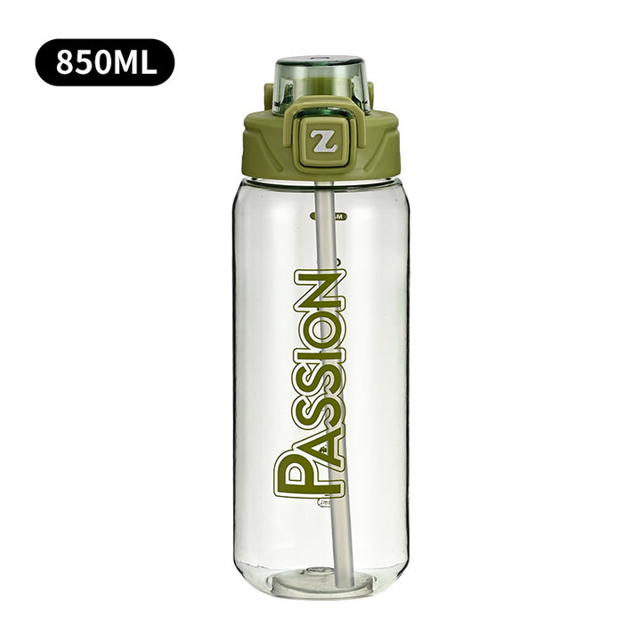 Damen Trinkflasche mit integriertem Messsystem und Flip-Top-Verschluss Karnz