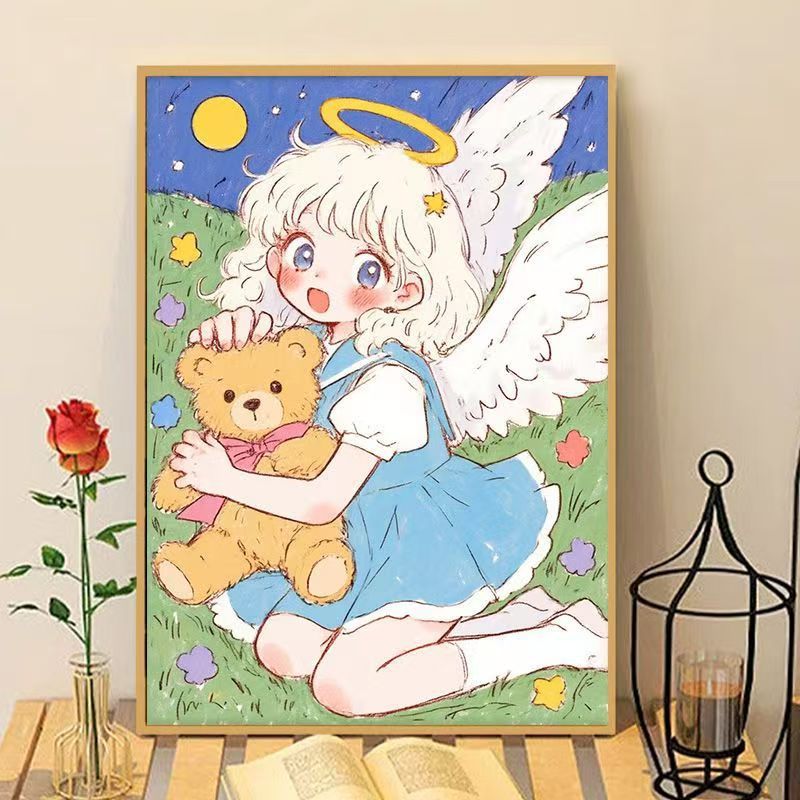 Verspielter Anime Kunstdruck Karnz
