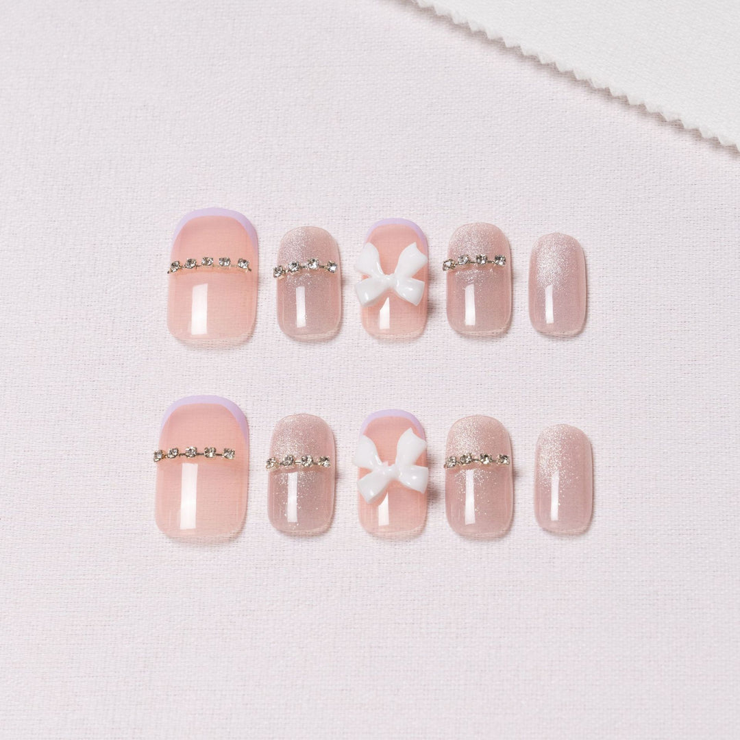 Glamourös Dekorativer Druck-Nagelset