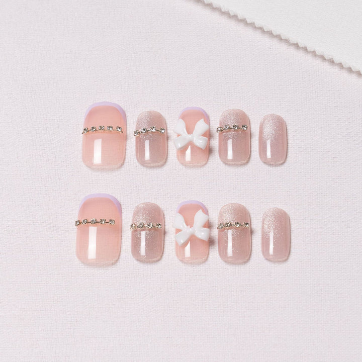 Glamourös Dekorativer Druck-Nagelset
