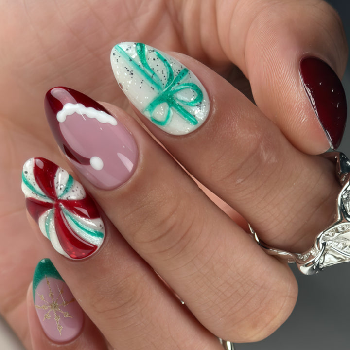 Künstliche Weihnachtskunstnägel Karnz