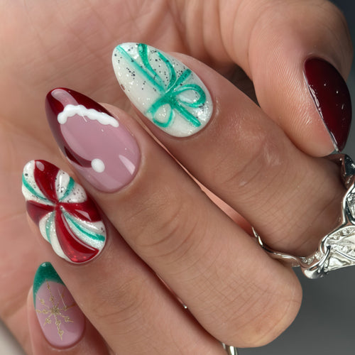 Künstliche Weihnachtskunstnägel Karnz