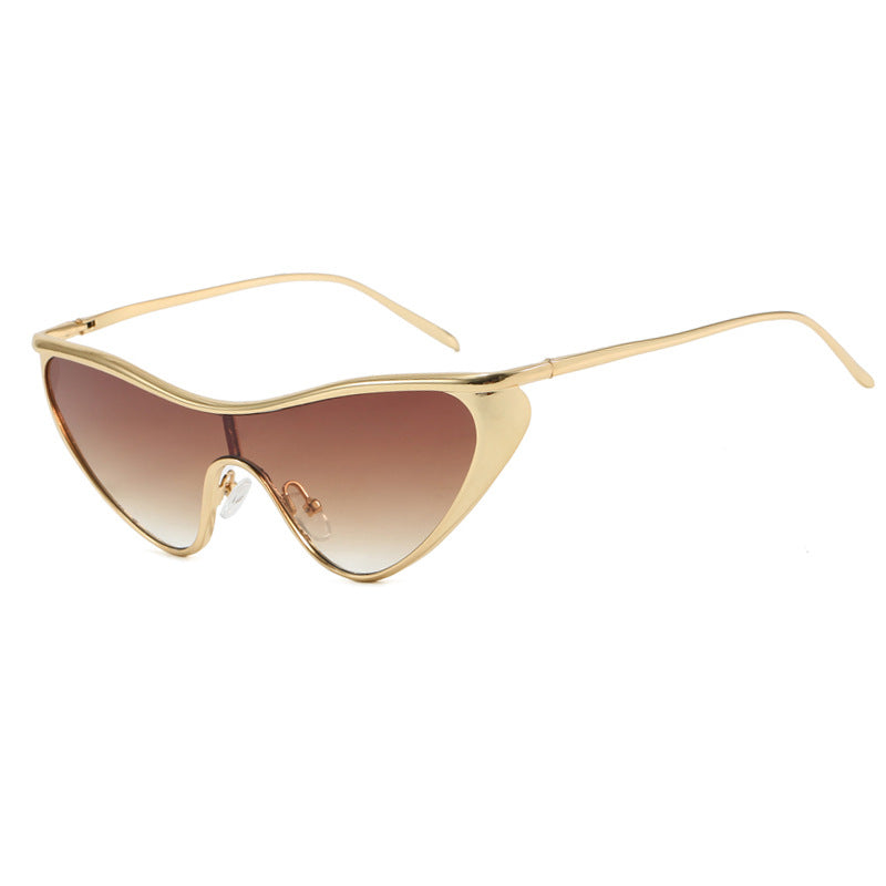 Damen extravagant geformte Sonnenbrille mit schützendem UV-Filter Karnz