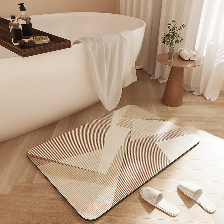 Stylische rutschfeste Badematte