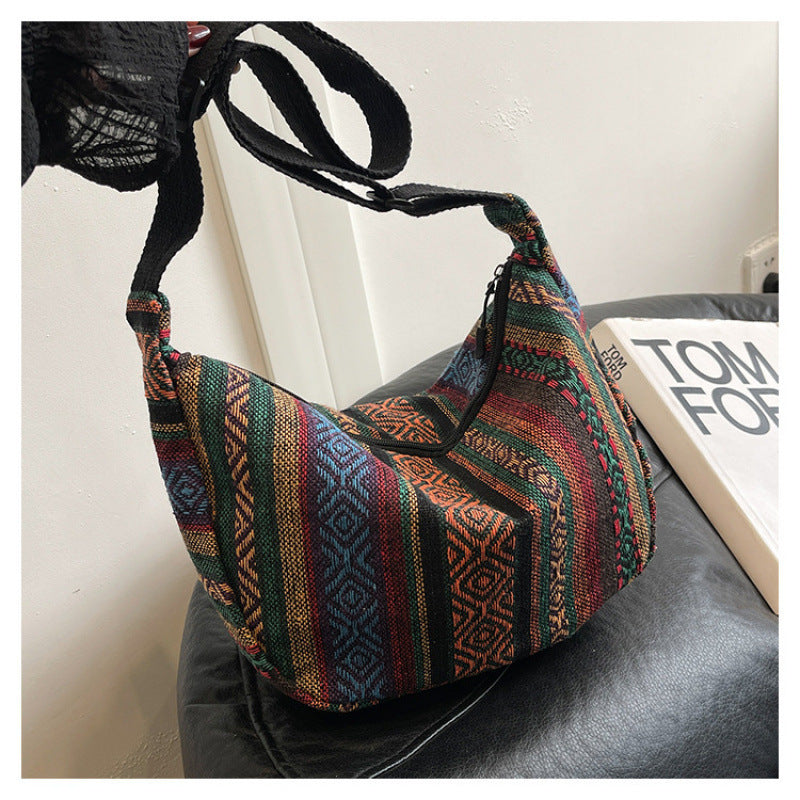 WoBohemian Ethnisches Muster Hobo Tasche Karnz