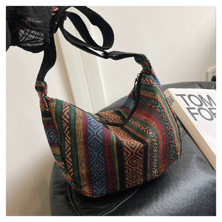 WoBohemian Ethnisches Muster Hobo Tasche Karnz