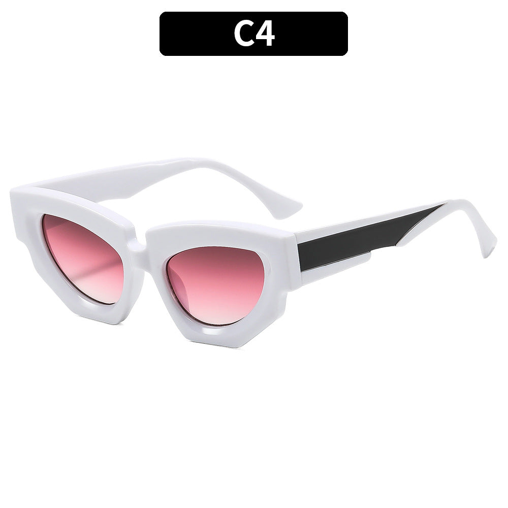 Statement Winkelform Angular Cat-Eye Sonnenbrillen