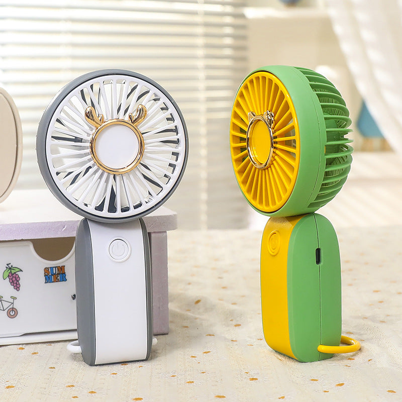 Damen Tragbarer Handventilator im fröhlichen Tiermotiv Karnz