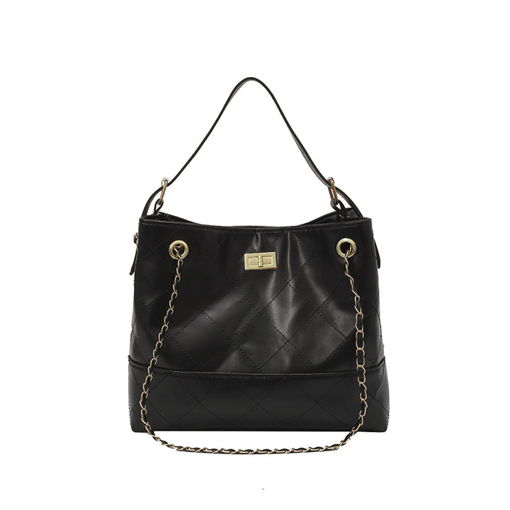 Gepolsterte Wildleder-Shopper-Tasche