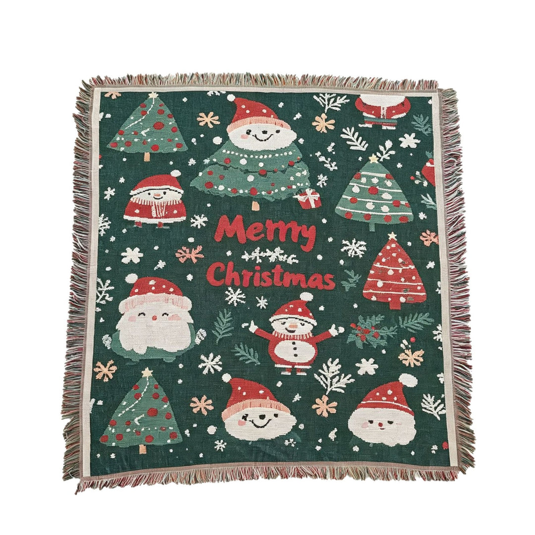 Festliche Weihnachtswurfdecke