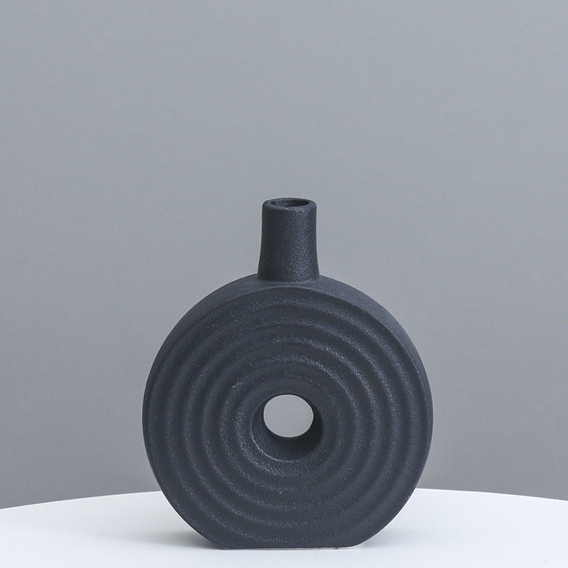 Dekorative runde Keramikvase Karnz