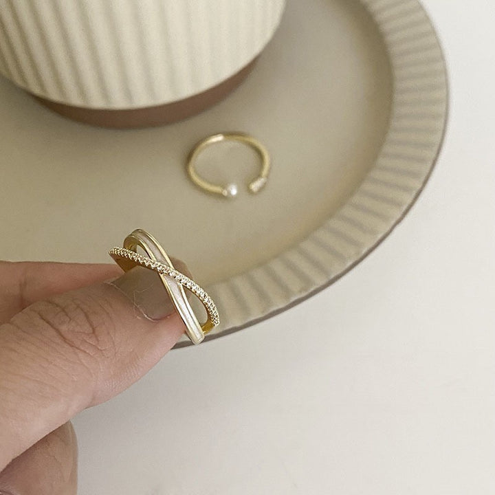 Chic Floral Verstellbares Ring Set Karnz