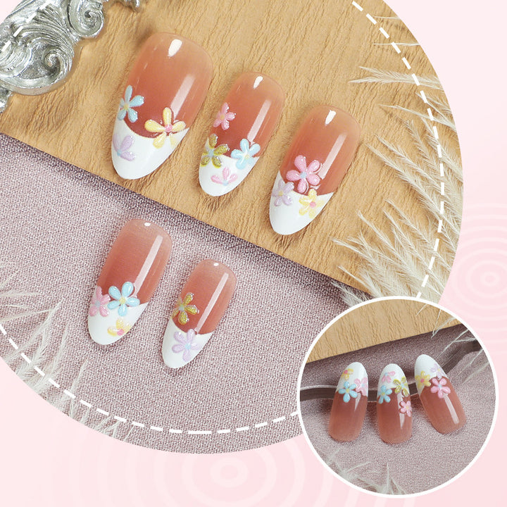 Dekoratives Floral Press-On Nagelkunstset 1790738579