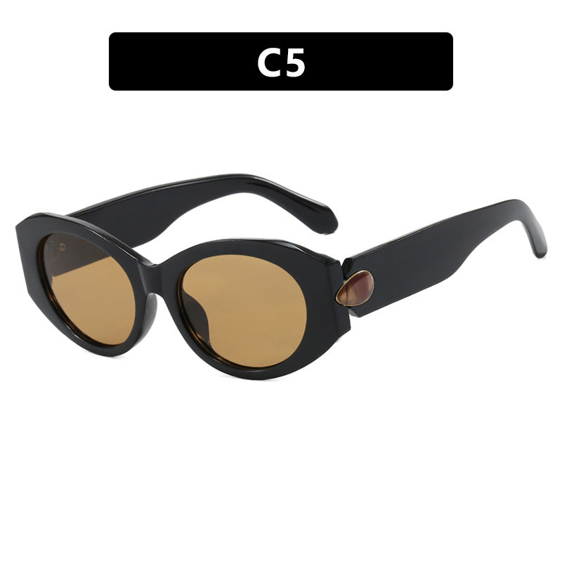 Damen elegante Sonnenbrille mit stilvollen Konturen Karnz