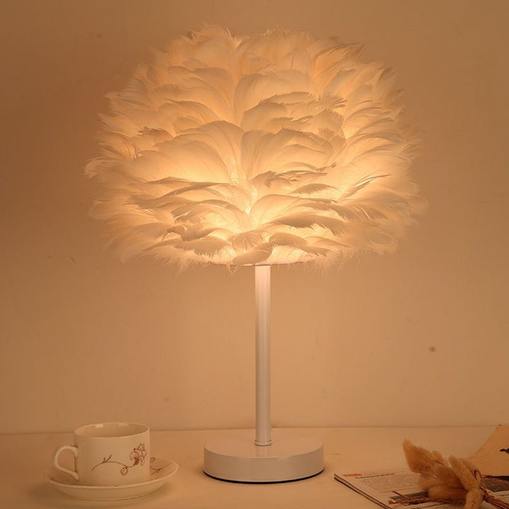 Federnde dekorative Tischlampe