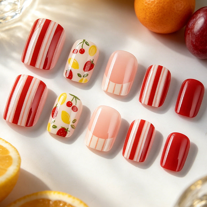 Trendy Obst-Themen Nagelkunst Karnz