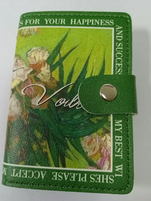 Blumenmuster Reißverschluss Geldbörse Karnz