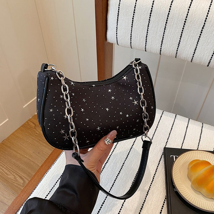 Sternenmuster Abend Handtasche