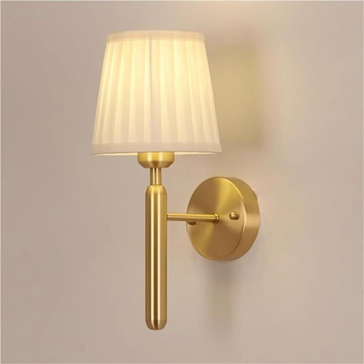 Verstellbare Stoff-Zwei-Arm-Wandlichtleuchte