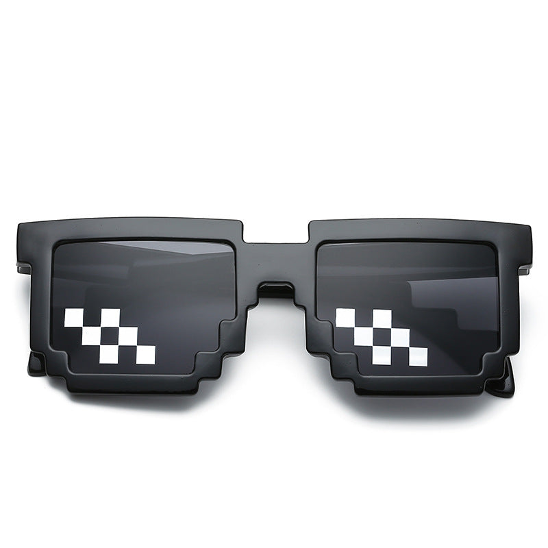 Damen auffällige Pixel-Optik Sonnenbrille Karnz