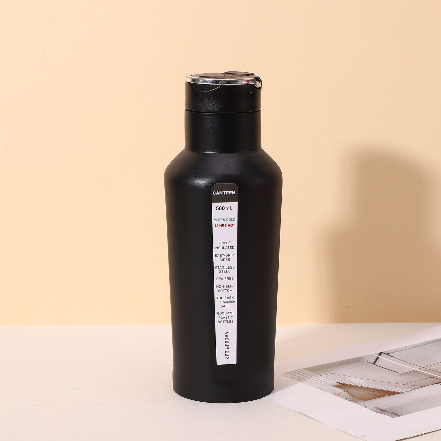 Damen Edelstahl Trinkflasche Karnz