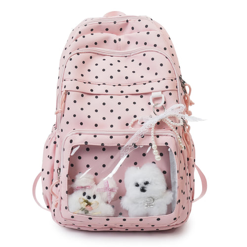 Hübscher Rucksack mit Punktenmuster