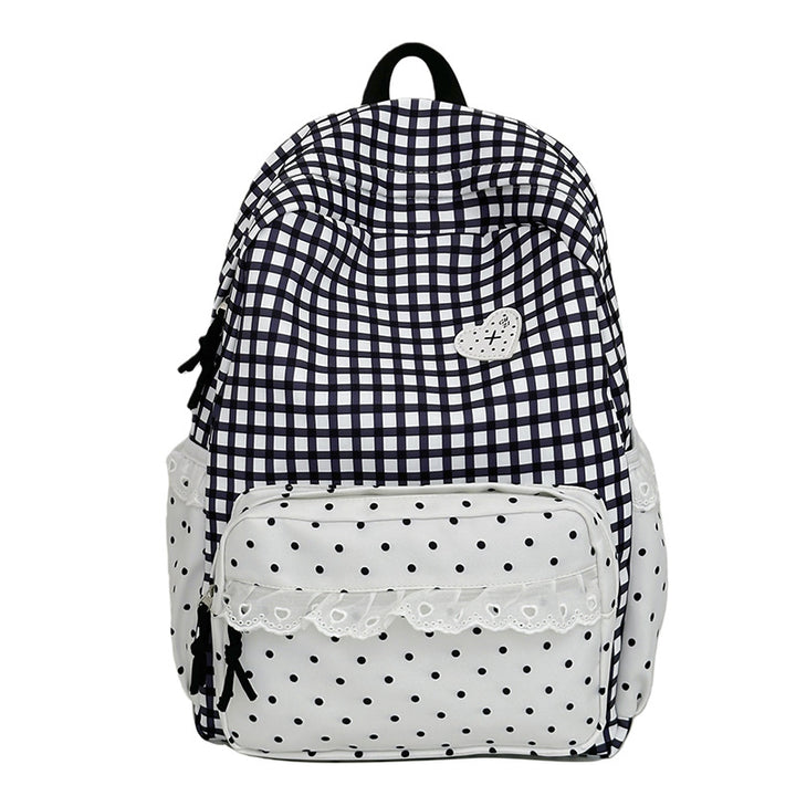 Verspielt Karomuster Rucksack Karnz