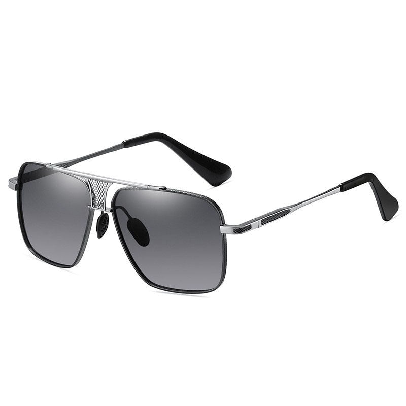 Damen Quadratische Sonnenbrille mit stilvollem Metallrahmen und hochwertigem UV-Schutz Karnz