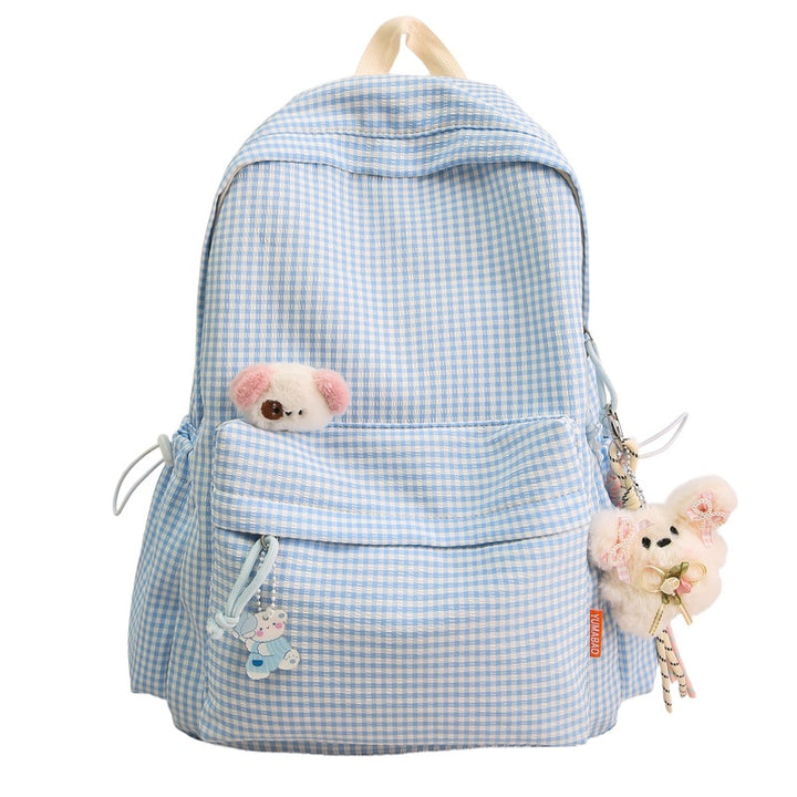 Niedlicher Karomuster-Rucksack