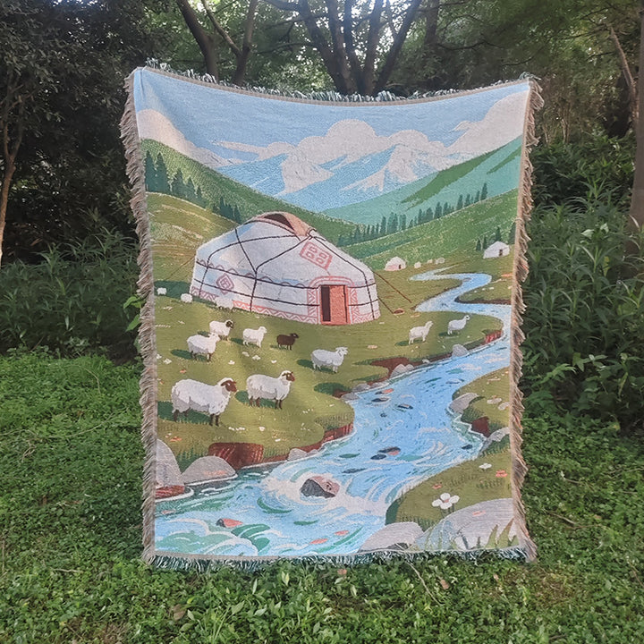 Gemütliche Landschafts-themed Wurfdecke