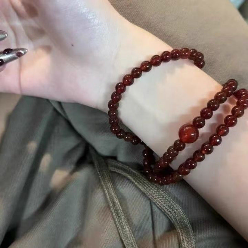 Natürliche Stein Perlenarmband Karnz