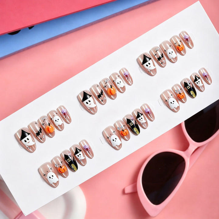 Kreatives Halloween Kunstnagelset Karnz