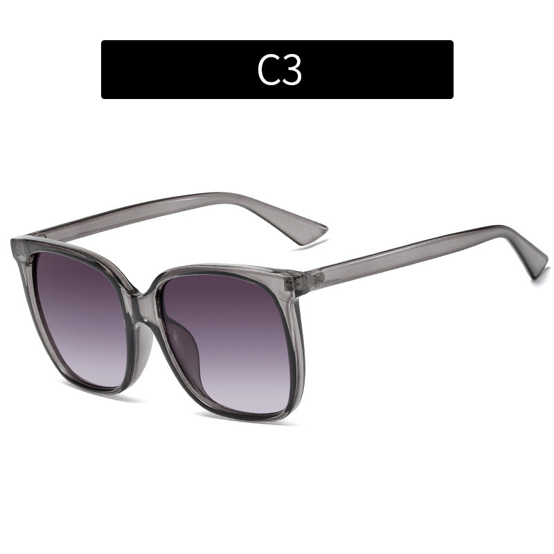Oversized transparente Rahmen Sonnenbrille